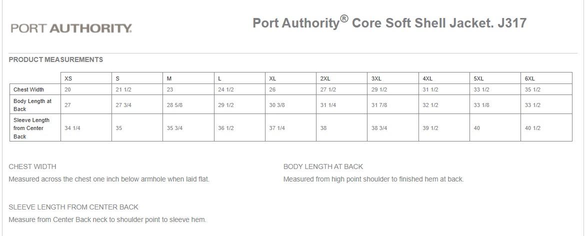 Port Authority Mens' Core Soft Shell Jacket